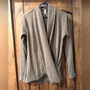 Wrap front sweater